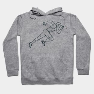 running sketch Hoodie